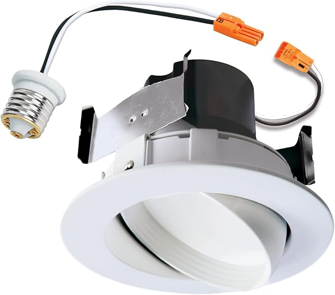 Cooper Lighting Lámpara LED para Techo RA406930WH, Interior, Luz Cálida, 10W, 600 Lúmenes, Base E26, para Casa/Comercial