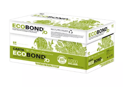Copamex Ecobond Papel COP-PAP-ECOBN70 70 g/m², Carta, 5000 Hojas, Blancura 95%