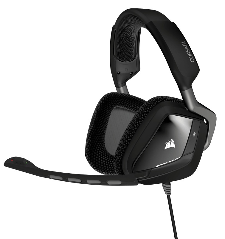 Corsair Audífonos Gamer VOID USB Dolby 7.1 RGB, Alámbrico, 1.8 Metros, Negro/Blanco