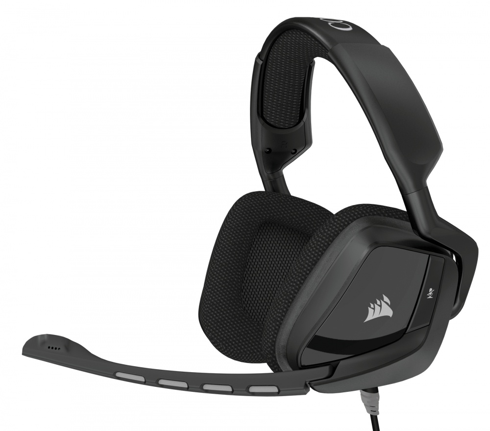 Corsair Audífonos Gamer VOID Surround Hybrid con USB Dolby 7.1, Alámbrico, 3.5mm, Negro
