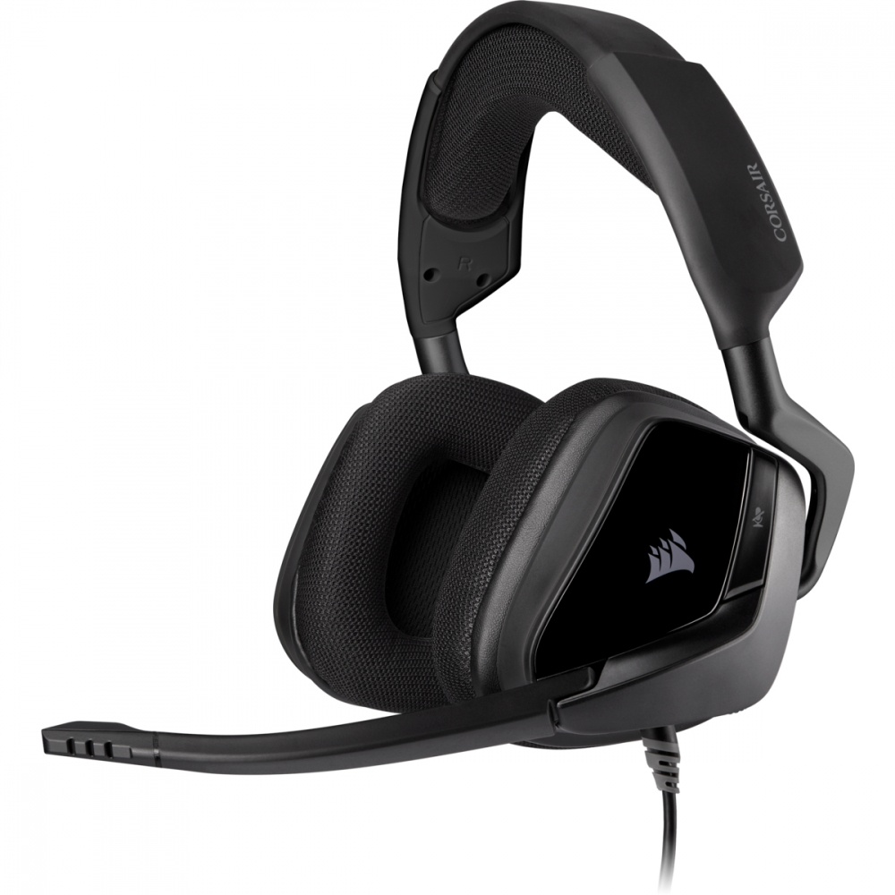 Corsair Audífonos Gamer VOID ELITE SURROUND 7.1, Alámbrico, 1.8 Metros, USB/3.5mm, Negro