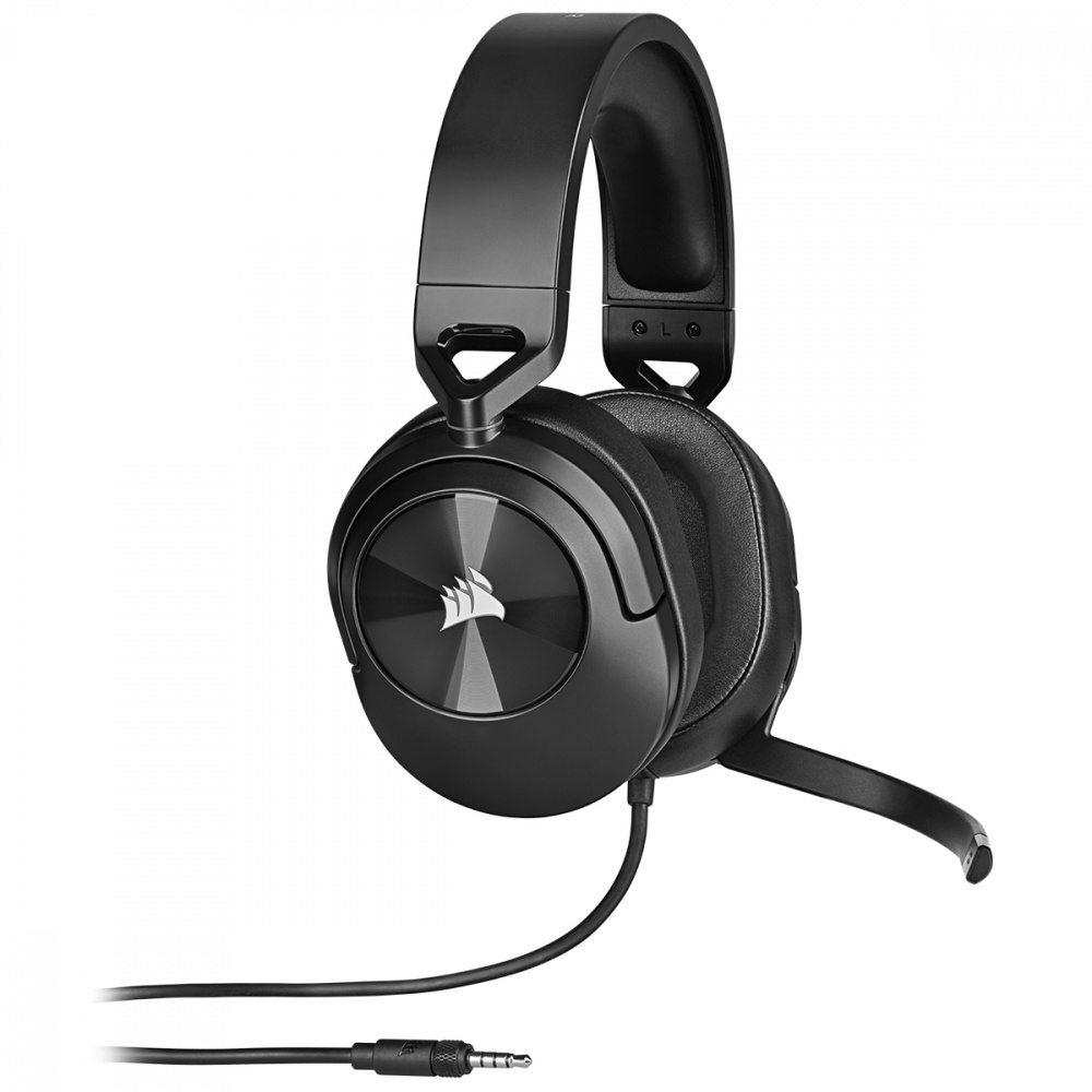 Corsair Audífonos Gamer HS55 STEREO, Alámbrico, 1.8 Metros, 3.5mm, Negro