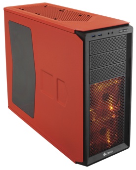 Gabinete Corsair Graphite 230T con Ventana, Midi-Tower, ATX, USB 3.0, sin Fuente, Naranja
