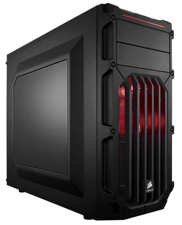 Gabinete Corsair Carbide SPEC-03 LED Rojo, Midi-Tower, ATX/micro-ATX/mini-iTX, USB 3.0, sin Fuente, Negro