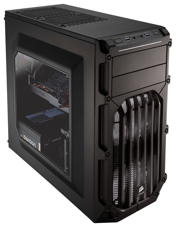 Gabinete Corsair Carbide SPEC-03 LED Blanco, Midi-Tower, ATX/micro-ATX/mini-iTX, USB 3.0, sin Fuente, Negro