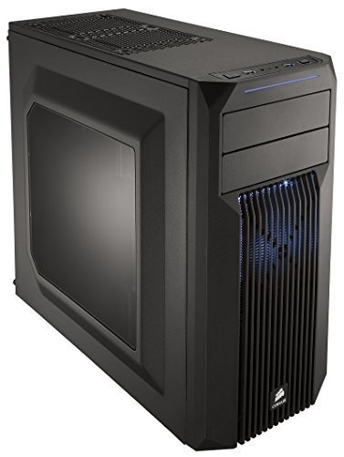 Gabinete Corsair Carbide SPEC-02 LED Azul, Midi-Tower, ATX/micro-ATX/mini-iTX, USB 3.0, sin Fuente, Negro