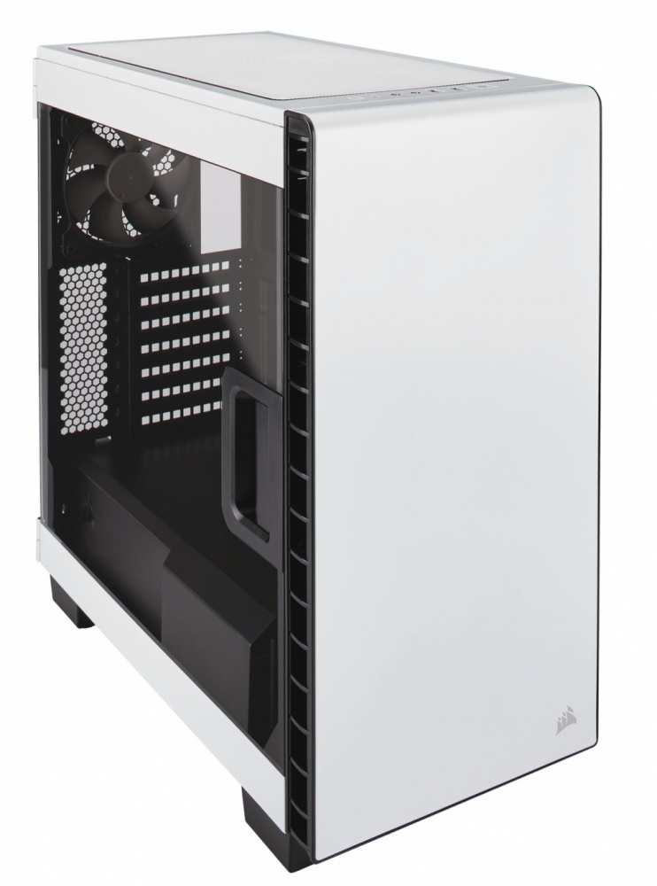 Gabinete Corsair Clear 400C con Ventana, Midi-Tower, ATX, EATX, Micro-ATX, Mini-ITX, USB 3.0, sin Fuente, Blanco