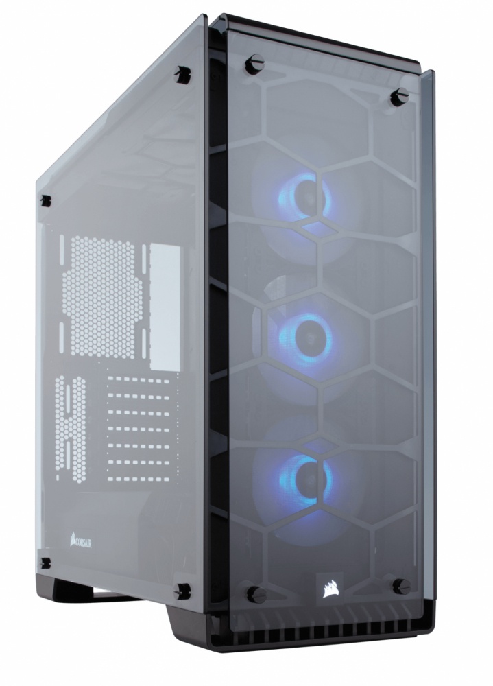 Gabinete Corsair Crystal 570X con Ventana LED RGB, Midi-Tower, ATX/Micro-ATX/Mini-ITX, USB 3.0, sin Fuente, Negro