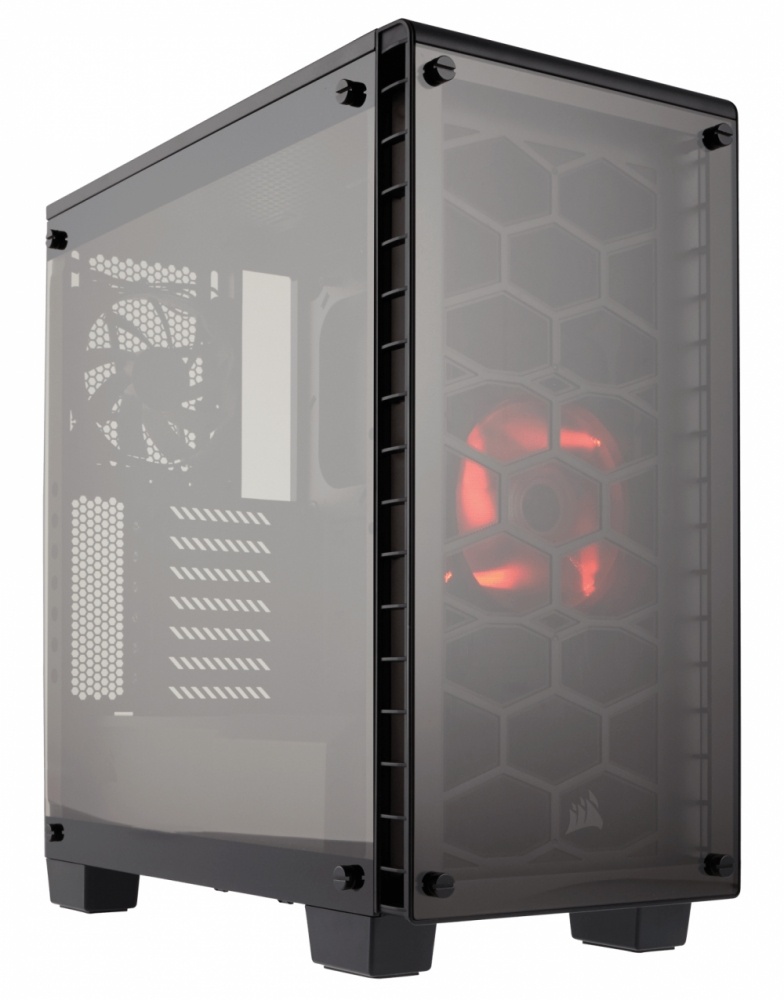 Gabinete Corsair Crystal Series 460X con Ventana, Midi-Tower, ATX/Micro-ATX/Mini-ITX, USB 3.0, sin Fuente, Negro