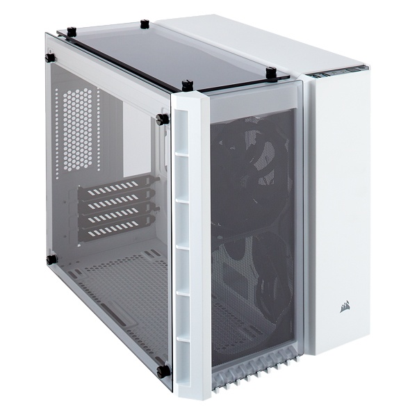 Gabinete Corsair Crystal 280X con Ventana, Micro-Tower, MicroATX, USB 2.0, sin Fuente, Blanco