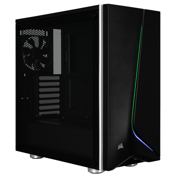 Gabinete Corsair Carbide SPEC-06 RGB con Ventana, LED RGB, Midi-Tower, Mini-ITX/MicroATX/ATX, sin Fuente, Negro