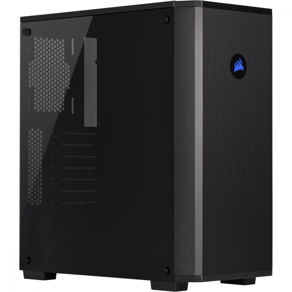 Gabinete Corsair Carbide 175R RGB con Ventana, Midi-Tower, ATX/Micro-ATX/Mini-ITX, USB 3.1, sin Fuente, 1 Ventilador Instalado RGB, Negro
