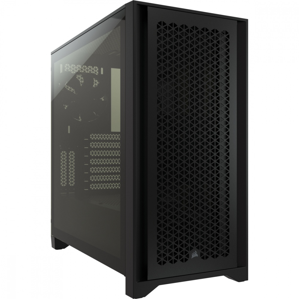 Gabinete Corsair 4000D Airflow, Midi-Tower, ATX/EATX/Micro-ATX/Mini-ITX, USB 3.0, sin Fuente, 2 Ventiladores Instalados, Negro 