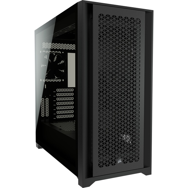 Gabinete Corsair 5000D AIRFLOW, Midi-Tower, ATX/EATX/Micro-ATX/Mini-ITX, USB 3.0, sin Fuente, 2 Ventiladores Instalados, Negro 