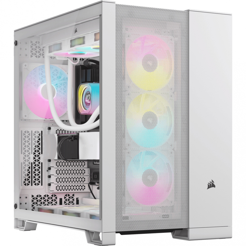 Gabinete Corsair 6500D AIRFLOW, Midi-Tower, ATX/EATX/Micro-ATX/Mini-ITX, USB 3.0, sin Fuente, sin Ventiladores Instalados, Blanco