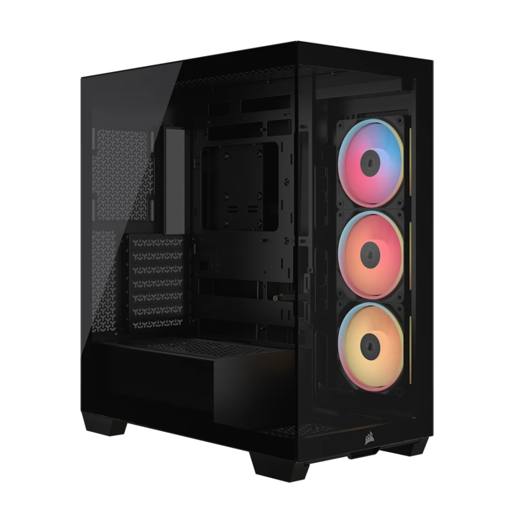 Gabinete Corsair 3500X LX-R RGB iCUE LINK, Midi-Tower, ATX/EATX/Micro-ATX/Mini-ITX, USB 3.0, sin Fuente, 3 Ventiladores Instalados, Negro