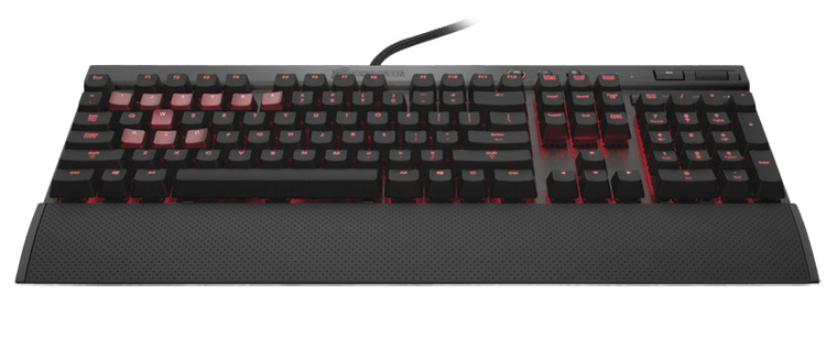 Teclado Gamer Corsair Vengeance K70, Mecánico, Cherry MX Red, Alámbrico, Negro (Inglés)