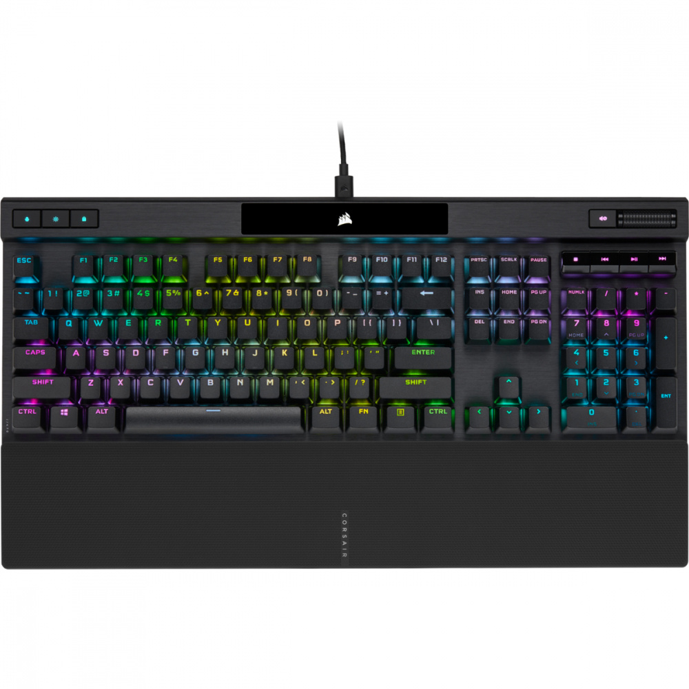 Teclado Gamer Corsair K70 RGB PRO LED RGB, Teclado Mecánico, Cherry MX Red, Alámbrico, USB, Negro, Inglés