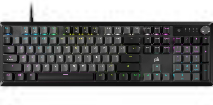 Teclado Gamer Corsair K70 CORE RGB LED RGB, Teclado Mecánico, Cherry MX Red, Alámbrico, USB, Negro, Español 