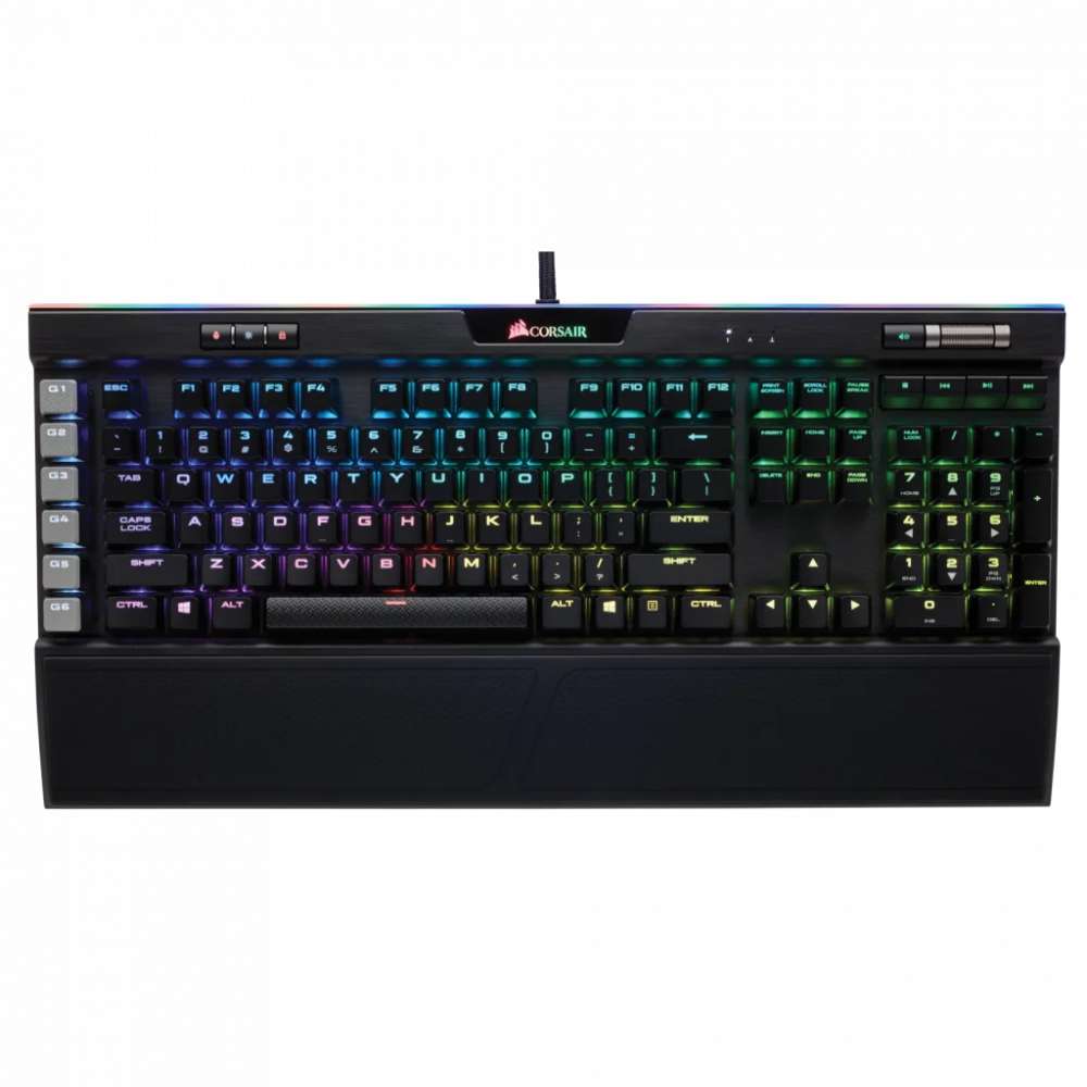 Teclado Gamer Corsair K95 RGB PLATINUM , Teclado Mecánico, Switch Cherry MX Brown, Alámbrico, Negro (Inglés)