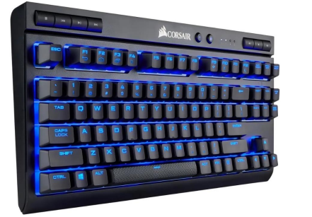 Teclado Gamer Corsair K63 LED RGB TKL, Teclado Mecánico, Cherry MX Red, Inalámbrico, USB/Bluetooth, Negro, Inglés