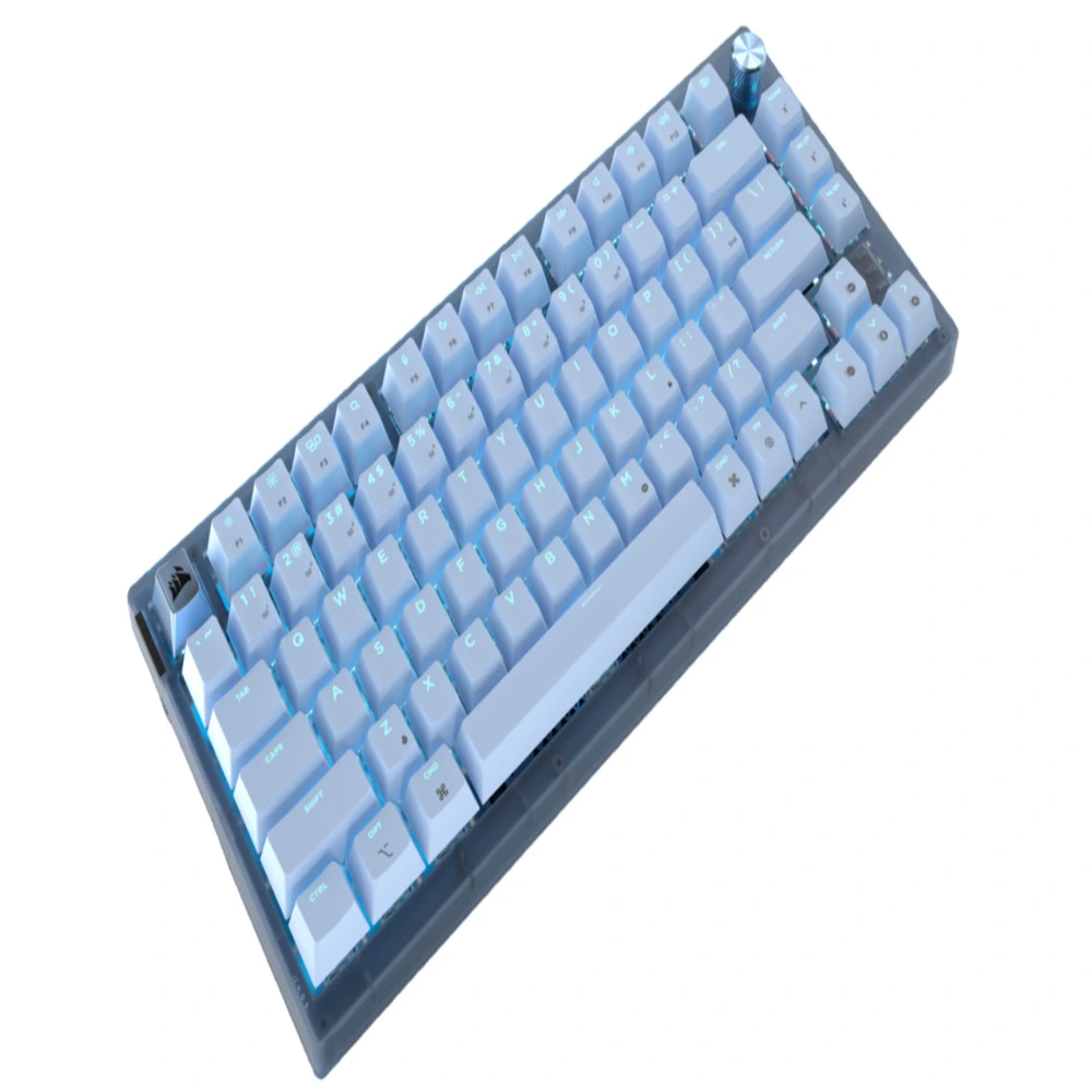 Teclado Gamer Corsair K65 Plus LED RGB 75%, Teclado Mecánico, MLX Red, Inalámbrico, RF Inalámbrico, Azul, Inglés