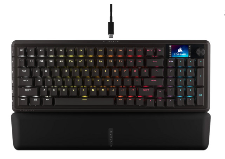 Teclado Gamer Corsair Vanguard 96 LED 96%, Teclado Mecánico, MLX Plasma, Alámbrico, USB, Negro, Inglés