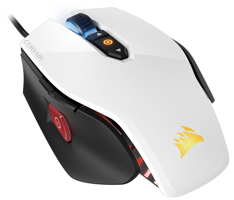 Mouse Gamer Corsair Óptico M65 PRO RGB, Alámbrico, USB, 12000DPI, Blanco