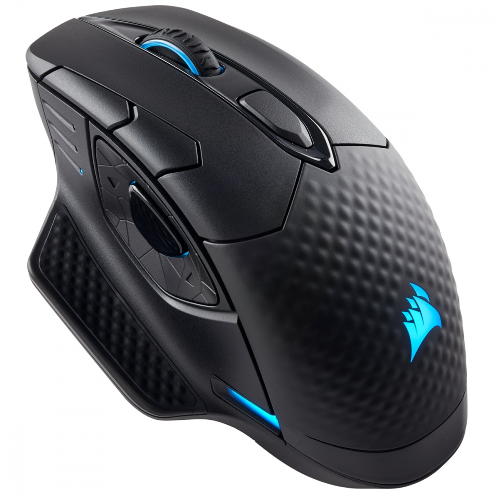 Mouse Gamer Corsair Óptico Dark Core RGB, Inalámbrico, Bluetooth, 16.000DPI, Frecuencia Seleccionable, Negro