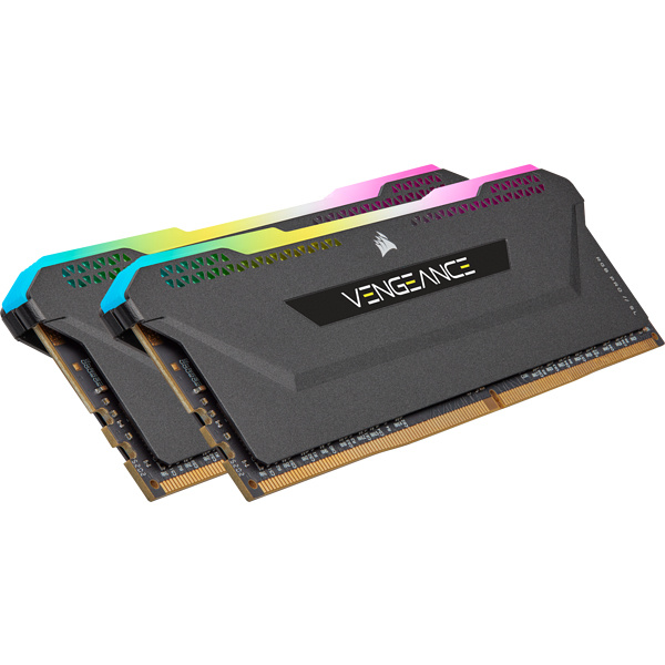 Kit Memoria RAM Corsair Vengeance RGB PRO SL DDR4, 3600MHz, 16GB - 2 x 8GB, CL18, XMP, Gris