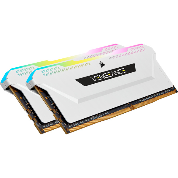 Kit Memoria RAM Corsair Vengeance RGB PRO SL DDR4, 3600MHz, 16GB (2 x 8GB), CL18, XMP, Blanco