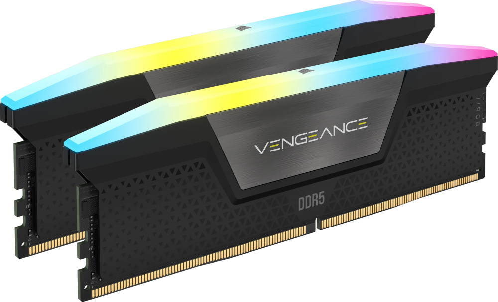 Kit Memoria RAM Corsair VENGEANCE RGB DDR5, 6000MHz, 32GB - 2 x 16GB, CL38, XMP