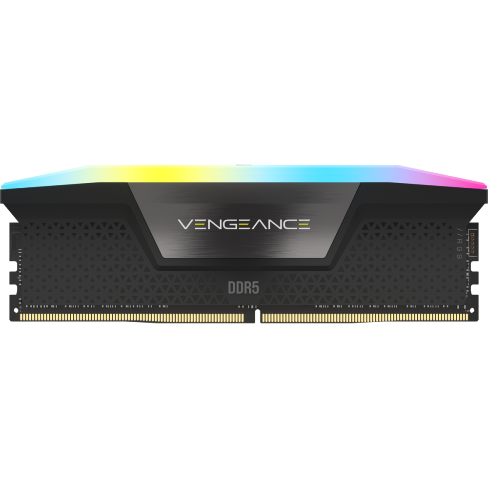 Kit Memoria RAM Corsair VENGEANCE RGB DDR5, 5200MHz, 48GB - 2 x 24GB, CL38, XMP