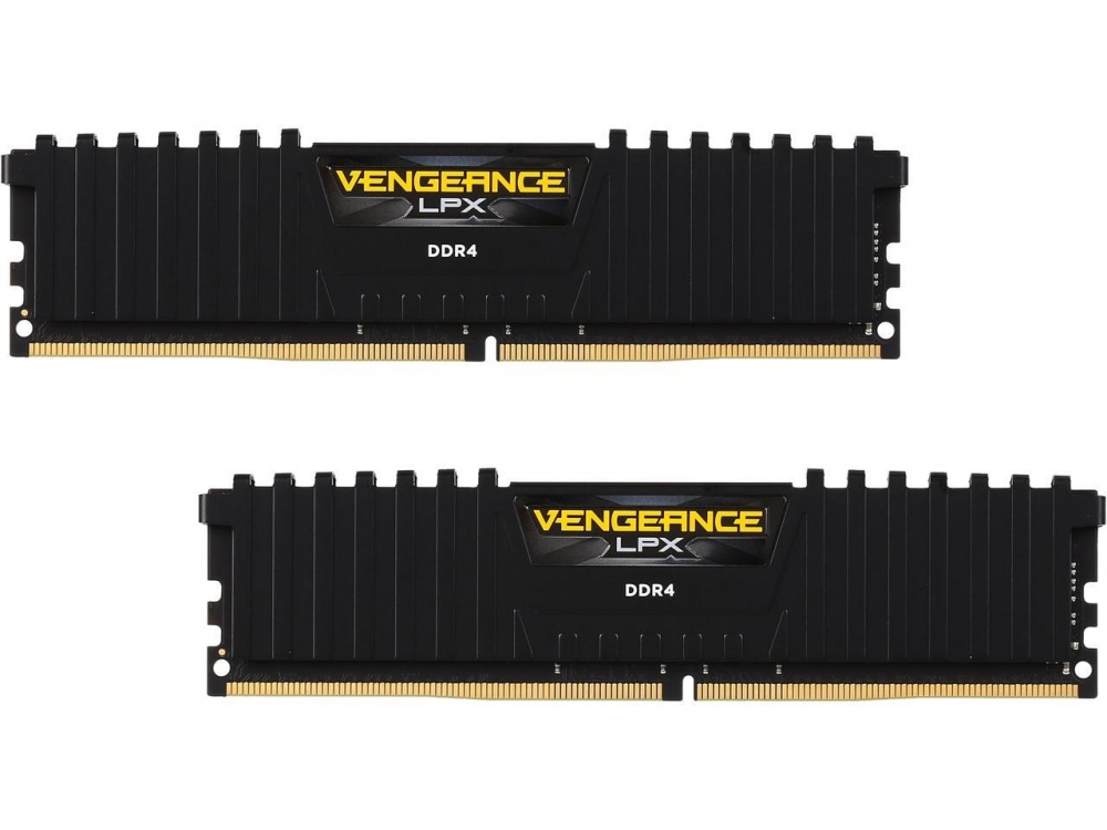 Kit Memoria RAM Corsair Vengeance LPX DDR4, 2666MHz, 32GB (2 x 16GB), Non-ECC, CL16, XMP, Negro