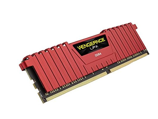 Kit Memoria RAM Corsair Corsair Vengeance LPX DDR4, 3200MHz, 32GB - 2 x 16GB, CL16, XMP, Rojo 