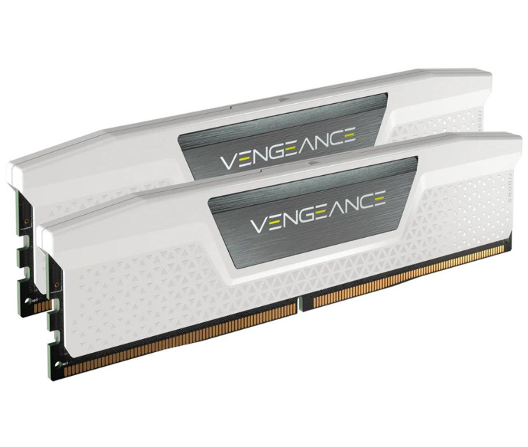 Kit Memoria RAM Corsair Vengeance DDR5, 5200MHz, 32GB (2 x 16GB), CL40, XMP, Blanco