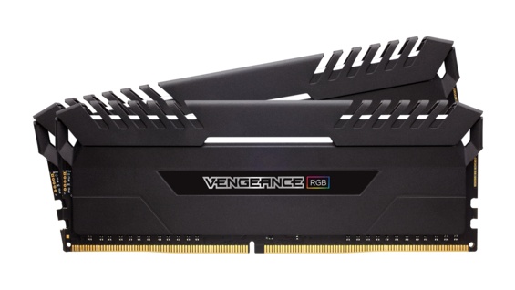 Kit Memoria RAM Corsair Vengeance RGB DDR4, 2666MHz, 16GB (2 x 8GB), Non-ECC, CL16, XMP