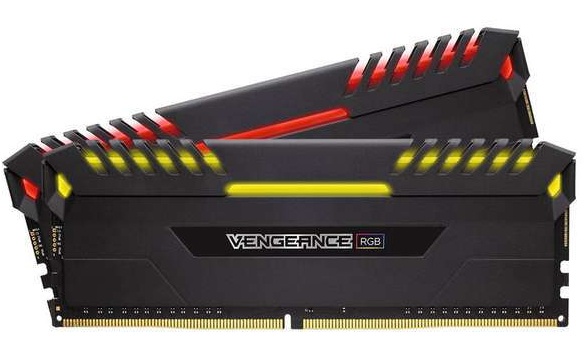 Kit Memoria RAM Corsair Vengeance RGB DDR4, 3200MHz, 16GB (2 x 8GB), Non-ECC, CL16
