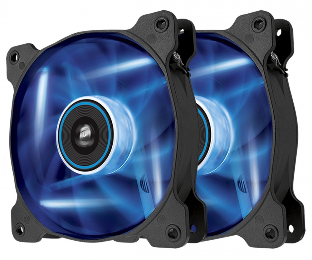 Ventilador Corsair AF120, LED Azul, 120mm, 1500RPM - 2 Piezas