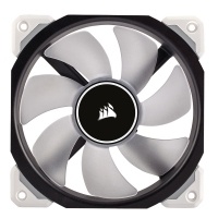 Ventilador Corsair Air ML120 PRO LED Blanco de Levitación Magnética, 120mm, 400-2400RPM, Negro