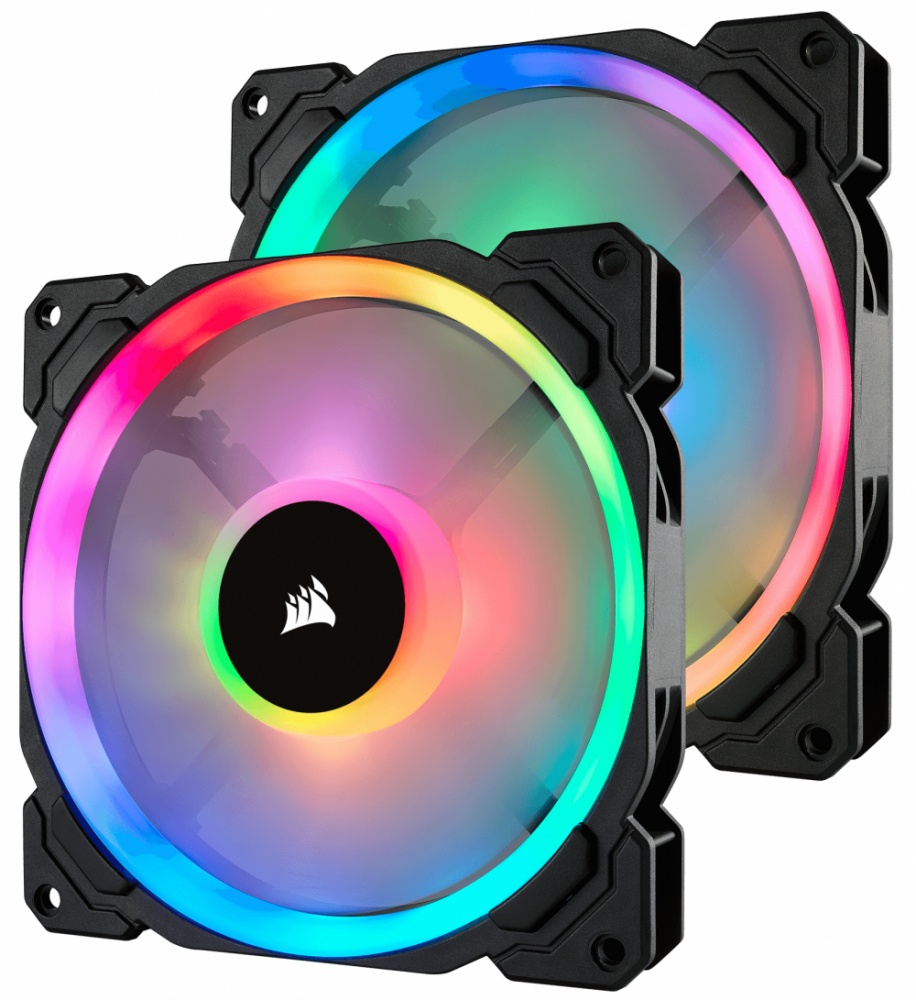 Ventilador Corsair LL140 RGB, 140mm, 600 - 1300RPM - 2 Piezas