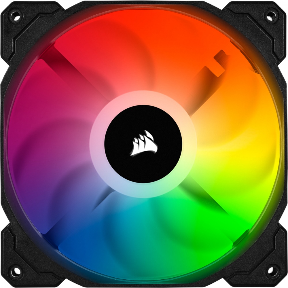 Ventilador Corsair iCUE SP140 RGB Pro, 140mm, 1150RPM, Negro
