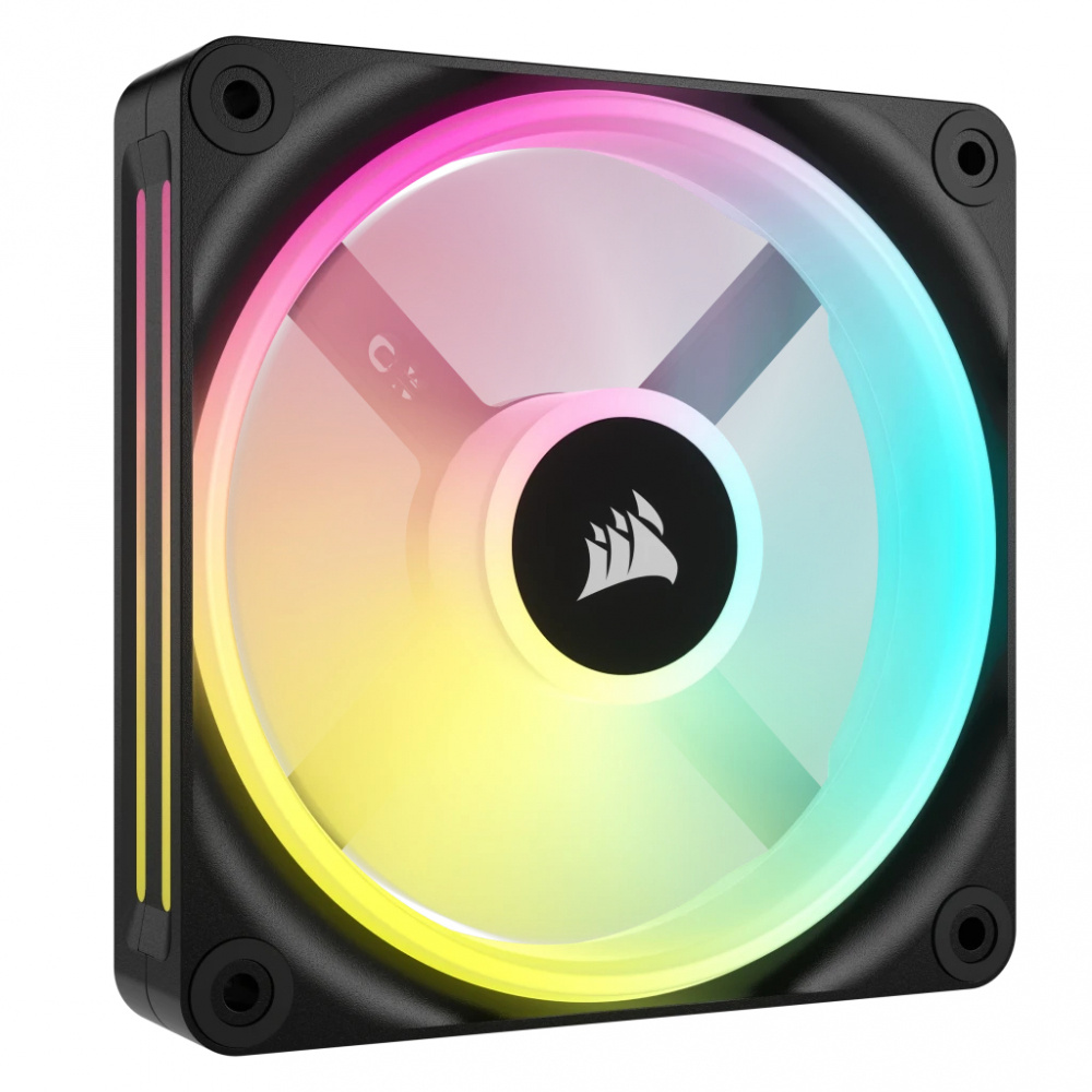 Ventilador Corsair iCUE Link QX120 RGB, 120mm, 2400RPM, RGB, Negro 