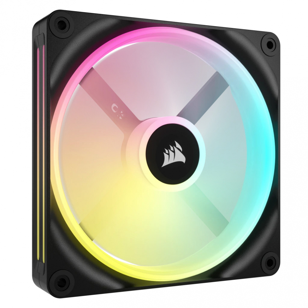 Ventilador Corsair iCUE LINK QX140 RGB, 2x 140mm, 2000RPM, RGB, Negro/Blanco 