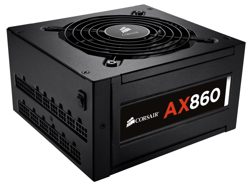 Fuente de Poder Corsair AX860, 24-pin ATX, 80-PLUS Platinum, 860W