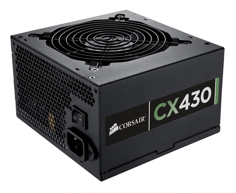 Fuente de Poder Corsair CX430 80 PLUS Bronze, ATX, 120mm, 430W
