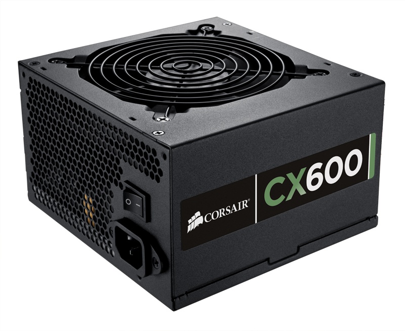 Fuente de Poder Corsair CX600, ATX, 600W