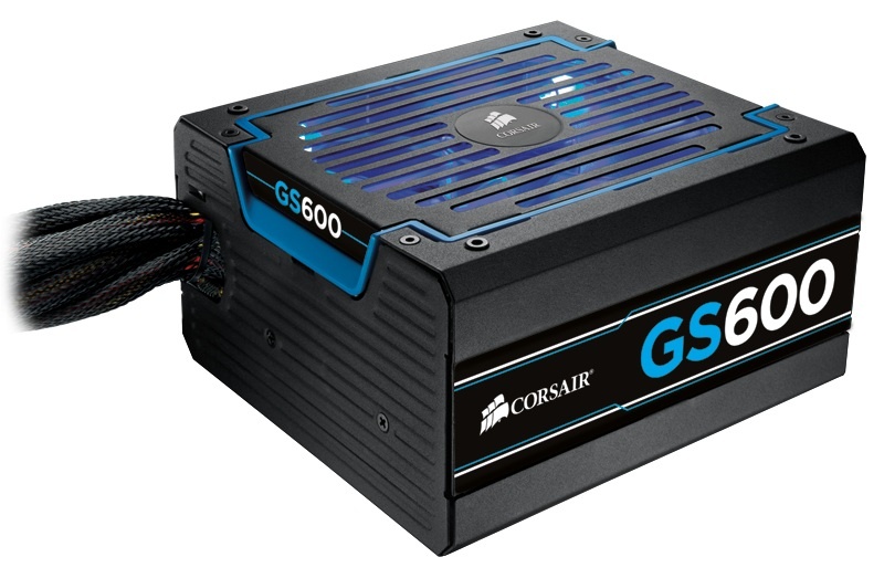 Fuente de Poder Corsair GS600, 24-pin ATX, 600W