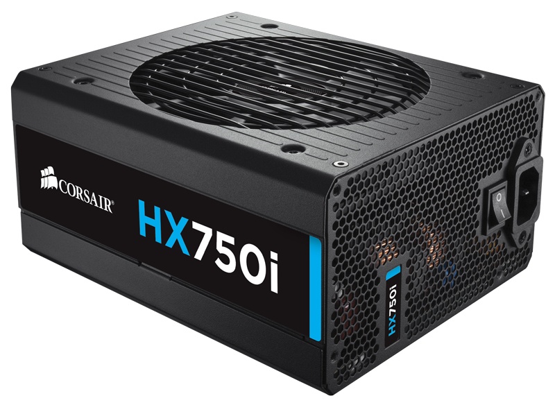 Fuente de Poder Corsair HX750i 80 PLUS Platinum, ATX, 140mm, 750W