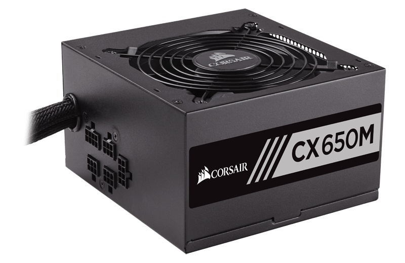 Fuente de Poder Corsair CX650M 80 PLUS Bronze, 20+4 pin ATX, 120mm, 650W, Negro